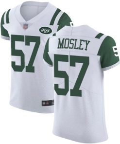 Nike Jets #57 C.J. Mosley White Men's Stitched NFL Vapor Untouchable Elite Jersey