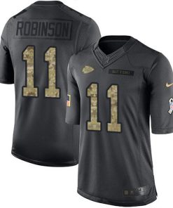 Nike Kansas City Chiefs #11 Demarcus Robinson Black Men's Stitched NFL Limited 2016 Salute To Service Jersey Men's