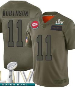 Nike Kansas City Chiefs #11 Demarcus Robinson Camo Super Bowl LIV 2020 Men's Stitched NFL Limited 2019 Salute To Service Jersey Men's