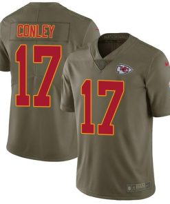 Nike Kansas City Chiefs #17 Chris Conley Olive Men's Stitched NFL Limited 2017 Salute To Service Jersey Men's