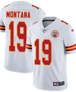 Nike Kansas City Chiefs #19 Joe Montana White Men's Stitched NFL Vapor Untouchable Limited Jersey Men's