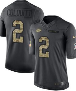 Nike Kansas City Chiefs #2 Dustin Colquitt Black Men's Stitched NFL Limited 2016 Salute to Service Jersey Men's