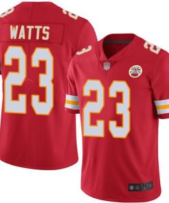 Nike Kansas City Chiefs #23 Armani Watts Red Team Color Men's Stitched NFL Vapor Untouchable Limited Jersey Men's