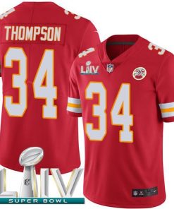 Nike Kansas City Chiefs #34 Darwin Thompson Red Super Bowl LIV 2020 Team Color Men's Stitched NFL Vapor Untouchable Limited Jersey Men's