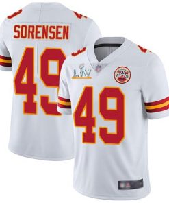 Nike Kansas City Chiefs #49 Daniel Sorensen White Men's Super Bowl LV Bound Stitched NFL Vapor Untouchable Limited Jersey Men's