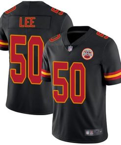 Nike Kansas City Chiefs #50 Darron Lee Black Men's Stitched NFL Limited Rush Jersey Men's