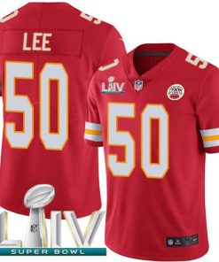 Nike Kansas City Chiefs #50 Darron Lee Red Super Bowl LIV 2020 Team Color Men's Stitched NFL Vapor Untouchable Limited Jersey Men's