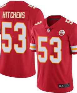 Nike Kansas City Chiefs #53 Anthony Hitchens Red Team Color Men's Stitched NFL Vapor Untouchable Limited Jersey Men's