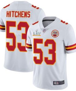 Nike Kansas City Chiefs #53 Anthony Hitchens White Men's Super Bowl LV Bound Stitched NFL Vapor Untouchable Limited Jersey Men's