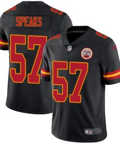 Nike Kansas City Chiefs #57 Breeland Speaks Black Men's Stitched NFL Limited Rush Jersey Men's