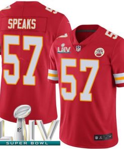 Nike Kansas City Chiefs #57 Breeland Speaks Red Super Bowl LIV 2020 Team Color Men's Stitched NFL Vapor Untouchable Limited Jersey Men's