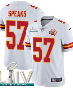 Nike Kansas City Chiefs #57 Breeland Speaks White Super Bowl LIV 2020 Men's Stitched NFL Vapor Untouchable Limited Jersey Men's