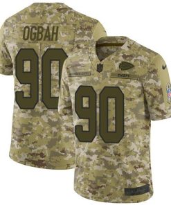 Nike Kansas City Chiefs #90 Emmanuel Ogbah Camo Men's Stitched NFL Limited 2018 Salute To Service Jersey Men's