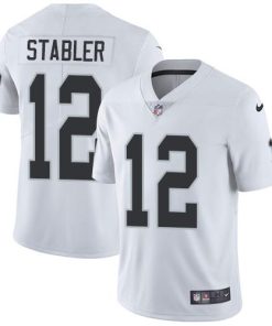 Nike Las Vegas Raiders #12 Kenny Stabler White Men's Stitched NFL Vapor Untouchable Limited Jersey Men's