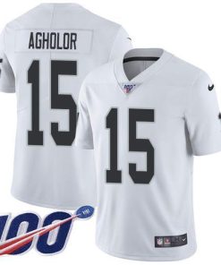 Nike Las Vegas Raiders #15 Nelson Agholor White Men's Stitched NFL 100th Season Vapor Untouchable Limited Jersey Men's