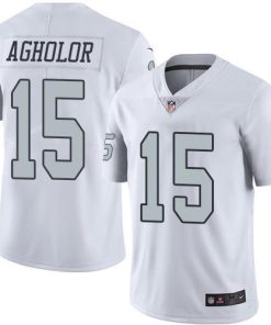 Nike Las Vegas Raiders #15 Nelson Agholor White Men's Stitched NFL Limited Rush Jersey Men's