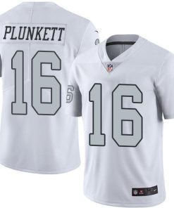 Nike Las Vegas Raiders #16 Jim Plunkett White Men's Stitched NFL Limited Rush Jersey Men's