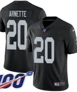 Nike Las Vegas Raiders #20 Damon Arnette Black Team Color Men's Stitched NFL 100th Season Vapor Untouchable Limited Jersey Men's
