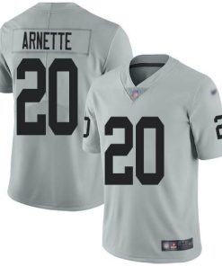 Nike Las Vegas Raiders #20 Damon Arnette Silver Men's Stitched NFL Limited Inverted Legend Jersey Men's