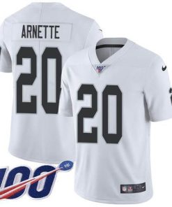 Nike Las Vegas Raiders #20 Damon Arnette White Men's Stitched NFL 100th Season Vapor Untouchable Limited Jersey Men's