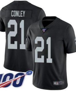 Nike Las Vegas Raiders #21 Gareon Conley Black Team Color Men's Stitched NFL 100th Season Vapor Limited Jersey Men's
