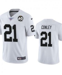 Nike Las Vegas Raiders #21 Gareon Conley White 60th Anniversary Vapor Limited Stitched NFL 100th Season Jersey Men's
