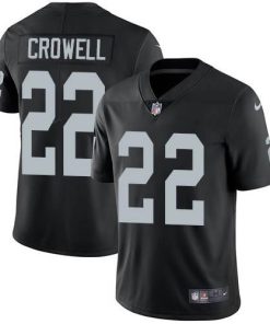 Nike Las Vegas Raiders #22 Isaiah Crowell Black Team Color Men's Stitched NFL Vapor Untouchable Limited Jersey Men's
