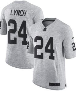 Nike Las Vegas Raiders #24 Marshawn Lynch Gray Men's Stitched NFL Limited Gridiron Gray II Jersey Men's
