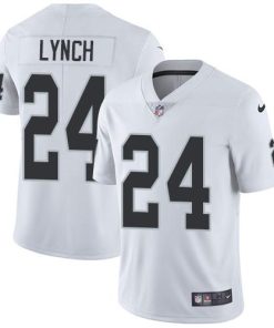 Nike Las Vegas Raiders #24 Marshawn Lynch White Men's Stitched NFL Vapor Untouchable Limited Jersey Men's
