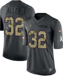 Nike Las Vegas Raiders #32 Marcus Allen Black Men's Stitched NFL Limited 2016 Salute To Service Jersey Men's