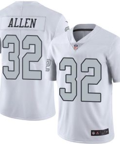 Nike Las Vegas Raiders #32 Marcus Allen White Men's Stitched NFL Limited Rush Jersey Men's