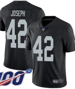 Nike Las Vegas Raiders #42 Karl Joseph Black Team Color Men's Stitched NFL 100th Season Vapor Limited Jersey Men's