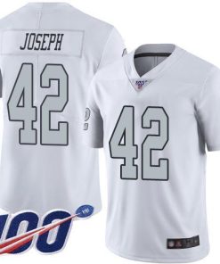 Nike Las Vegas Raiders #42 Karl Joseph White Men's Stitched NFL Limited Rush 100th Season Jersey Men's