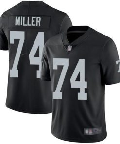 Nike Las Vegas Raiders #74 Kolton Miller Black Team Color Men's Stitched NFL Vapor Untouchable Limited Jersey Men's