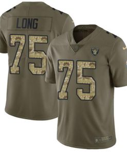 Nike Las Vegas Raiders #75 Howie Long Olive/Camo Men's Stitched NFL Limited 2017 Salute To Service Jersey Men's