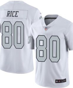 Nike Las Vegas Raiders #80 Jerry Rice White Men's Stitched NFL Limited Rush Jersey Men's
