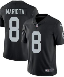 Nike Las Vegas Raiders #8 Marcus Mariota Black Team Color Men's Stitched NFL Vapor Untouchable Limited Jersey Men's