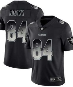 Nike Las Vegas Raiders #84 Antonio Brown Black Men's Stitched NFL Vapor Untouchable Limited Smoke Fashion Jersey Men's