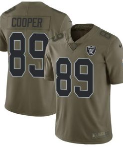 Nike Las Vegas Raiders #89 Amari Cooper Olive Men's Stitched NFL Limited 2017 Salute To Service Jersey Men's