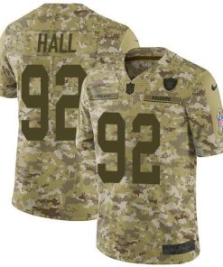 Nike Las Vegas Raiders #92 P.J. Hall Camo Men's Stitched NFL Limited 2018 Salute To Service Jersey Men's