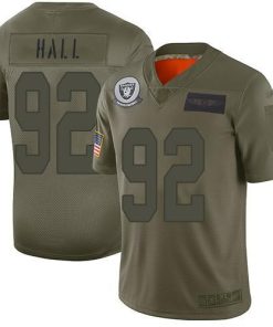 Nike Las Vegas Raiders #92 P.J. Hall Camo Men's Stitched NFL Limited 2019 Salute To Service Jersey Men's