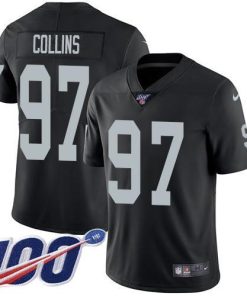 Nike Las Vegas Raiders #97 Maliek Collins Black Team Color Men's Stitched NFL 100th Season Vapor Untouchable Limited Jersey Men's