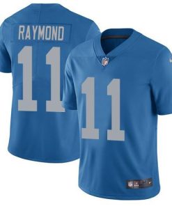 Nike Lions #11 Kalif Raymond Blue Throwback Men's Stitched NFL Vapor Untouchable Limited Jersey
