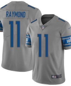Nike Lions #11 Kalif Raymond Gray Men's Stitched NFL Limited Inverted Legend Jersey