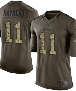 Nike Lions #11 Kalif Raymond Green Men's Stitched NFL Limited 2015 Salute To Service Jersey