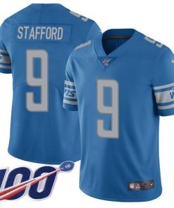 Nike Lions #9 Jameson Williams Blue Team Color Men's Stitched NFL 100th Season Vapor Untouchable Limited Jersey