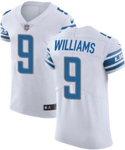 Nike Lions #9 Jameson Williams White Men's Stitched NFL New Elite Jersey