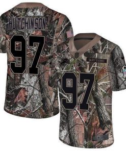 Nike Lions #97 Aidan Hutchinson Camo Men's Stitched NFL Limited Rush Realtree Jersey