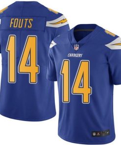 Nike Los Angeles Chargers #14 Dan Fouts Electric Blue Men's Stitched NFL Limited Rush Jersey Men's