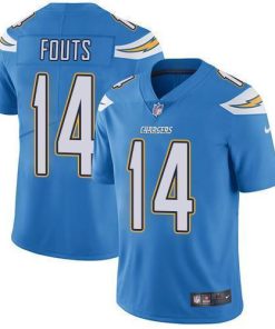 Nike Los Angeles Chargers #14 Dan Fouts Electric Blue Alternate Men's Stitched NFL Vapor Untouchable Limited Jersey Men's